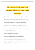 AIR METHODS Study Guide Exam Questions And Answers Latest Update Graded A&plus;