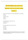 AIR METHODS Study Guide Exam Questions And Answers Latest Update Graded A+