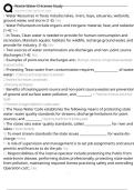 Waste Water D license Study Exam Questions and Answers 100&percnt; Pass &vert; Verified and Updated 