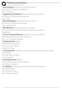 PTCB Drug Classifications Exam Questions and Answers 100&percnt; Pass &vert; Verified and Updated 