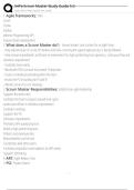 SAFe Scrum Master Study Guide 5&period;0 Exam Questions and Answers 100&percnt; Pass &vert; Verified and Updated 