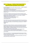 BCF 110 Module 7 EXECUTION EXAM PART 1&colon; Apportionment questions and answers