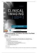 Test Bank For Clinical Imaging&colon; With Skeletal&comma; Chest&comma; & Abdominal Pattern Differentials 3rd Edition&comma; by Dennis Marchiori&period;&lpar;LATEST EDITION&rpar;