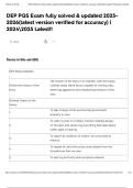 DEP PQS Exam fully solved & updated 2025-2026&lpar;latest version verified for accuracy&rpar; &vert; 20242025 Latest&excl;&excl;