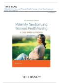 Test Bank for Maternity Newborn and Women&rsquo;s Health Nursing&colon; A Case-Based Approach 2nd Edition by&colon; O&rsquo;Meara&period; Newest Edition 2025 RATED A&plus;
