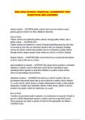 WGU D023 SCHOOL FINANCIAL LEADERSHIP TEST QUESTIONS AND ANSWERS