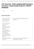 AYF cheer test - EXAM &lpar;updated 2025&rpar; Questions & Answers &vert; Latest Already Graded A&plus; UPDATE 2025&vert;2026