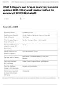WSET 3&colon; Regions and Grapes Exam fully solved & updated 2025-2026&lpar;latest version verified for accuracy&rpar; &vert; 20242025 Latest&excl;&excl;