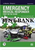 Test Bank for Emergency Medical Responder First on Scene 11th Edition by Chris&comma; David&comma; Keith