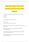 Balanced Body Pilates &ndash;Barrels Exam Questions And Answers Latest Update Graded A&plus;