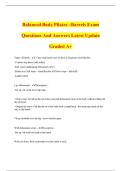 Balanced Body Pilates &ndash;Barrels Exam Questions And Answers Latest Update Graded A&plus;