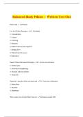Balanced Body Pilates &ndash; Written Test Out