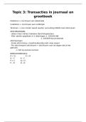 Samenvatting - Accountancy (TEW) Topic 3