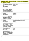 Substitute Teacher Course Final Exam UPDATED ACTUAL Questions  and CORRECT Answers 