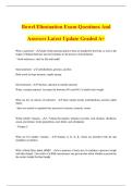 Bowel Elimination Exam Questions And Answers Latest Update Graded A&plus;