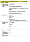 Practical Wound Management UPDATED ACTUAL Questions and  CORRECT Answers