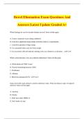 Bowel Elimination Exam Questions And Answers Latest Update Graded A&plus;