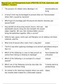 Wound Care and Management Exam UPDATED ACTUAL Questions and  CORRECT Answers 