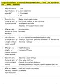 Surgical Principles of Wound Management UPDATED ACTUAL Questions  and CORRECT Answers