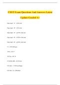 CHST Exam Questions And Answers Latest Update Graded A&plus;