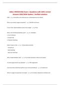 AIDA 2 FREEDIVING Exam &vert; Questions with 100&percnt; Correct Answers 2025&sol;2026 Update &vert; Verified solutions