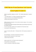 CHST Review Exam Questions And Answers Latest Update Graded A&plus;