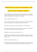 CHST Self-Awareness Exam Questions And Answers Latest Update Graded A&plus;