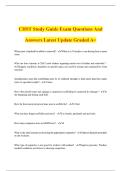 CHST Study Guide Exam Questions And Answers Latest Update Graded A&plus;
