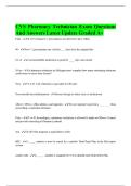 CVS Pharmacy Technician Exam Questions And Answers Latest Update Graded A&plus;