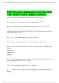 CVS Pharmacy Technician Exam Questions And Answers Latest Update Graded A&plus;