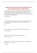 ANTH161 Exam 2 Chap 4-5 &vert; Questions with 100&percnt; Correct Answers 2025&sol;2026 Update &vert; Verified Solutions