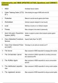 Cybersecurity and HBSS UPDATED ACTUAL Questions and CORRECT  Answers