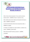 PICAT  EXAM COMPLETE PACKAGE DEAL