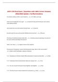 ANTH 270 Final Exam &vert; Questions with 100&percnt; Correct Answers 2025&sol;2026 Update &vert; Verified Solutions