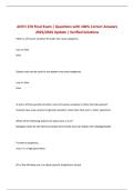 ANTH 270 Final Exam &vert; Questions with 100&percnt; Correct Answers 2025&sol;2026 Update &vert; Verified Solutions