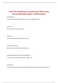ANTH 270 Practical Exam &vert; Questions with 100&percnt; Correct Answers 2025&sol;2026 Update &vert; Verified Solutions