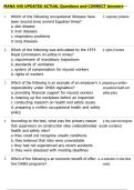 MANA 445 UPDATED ACTUAL Questions and CORRECT Answers