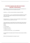AU 61 Exam &vert; Questions with 100&percnt; Correct Answers 2025&sol;2026 &vert; Verified Solutions