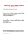 AU 61 FINAL Exam &vert; Questions with 100&percnt; Correct Answers 2025&sol;2026 &vert; Verified Solutions