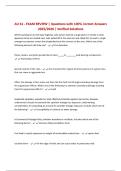AU 61 - EXAM REVIEW &vert; Questions with 100&percnt; Correct Answers 2025&sol;2026 &vert; Verified Solutions