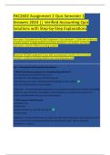 FAC2602 Assignment 2 Quiz Semester 1  Answers 2024 &vert;&vert; Verified Accounting Quiz  Solutions with Step-by-Step Explanations  