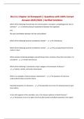 Bio 211 Chapter 14 Homework &vert; Questions with 100&percnt; Correct Answers 2025&sol;2026 &vert; Verified Solutions
