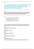 ATI Leadership RN Version 4 Proctored NGN 2025 &ndash; Real  Exam Questions&comma; Updated Study Guide&comma; and Next  Generation NCLEX Leadership Review 