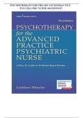 PSYCHOTHERAPY FOR THE ADVANCED PRACTICE PSYCHIATRIC NURSE 4th EDITION