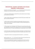 BIWS 400 Exam &vert; Questions with 100&percnt; Correct Answers 2025&sol;2026 &vert; Verified Solutions