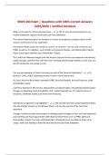 BUNDLE FOR BIWS 400 EXAM  &vert; Questions with CORRECT Answers 2025&sol;2026 UPDATE &vert; Verified Solutions
