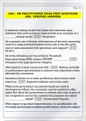 DAU - PM PRACTITIONER EXAM PREP QUESTIONS   AND  VERIFIED ANSWERS