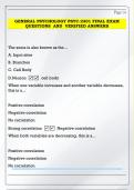GENERAL PSYCHOLOGY PSYC-2301 FINAL EXAM  QUESTIONS  AND  VERIFIED ANSWERS 