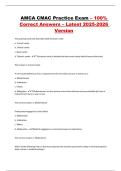 AMCA CMAC Exam Questions with 100&percnt; Correct Answers Latest 2025-2026 Version