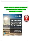Solution Manual for Modern Control Systems 14th Edition (Global Edition) by Richard Dorf & Robert Bishop – Latest 2025/2026 Update